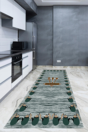 ONLY HALI dijital baskı mutfak halı yolluk kilim CT-OH003DFa